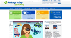 Desktop Screenshot of heritagevalleyfcu.org