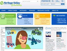 Tablet Screenshot of heritagevalleyfcu.org